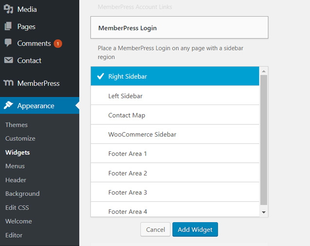 add-widget - Blog Tyrant add-course-login-widget-wordpress