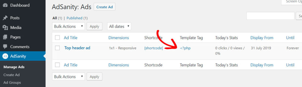 adsanity-template-tag - Blog Tyrant adsanity template tag
