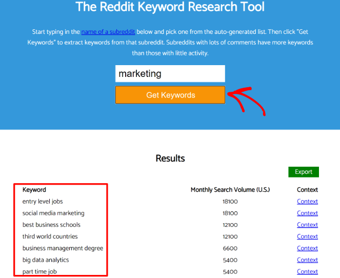 keyworddit - Blog Tyrant reddit keyword research