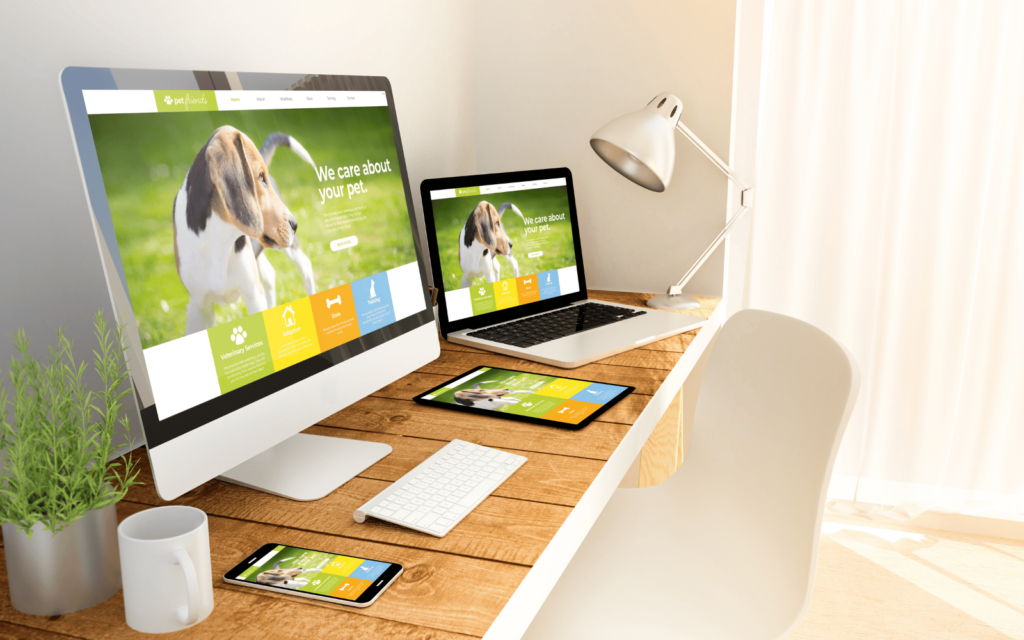 pet blog - Blog Tyrant pet website shown on different size screens