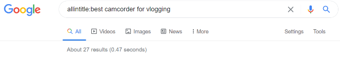 allintitle kgr - Blog Tyrant how to do keyword research