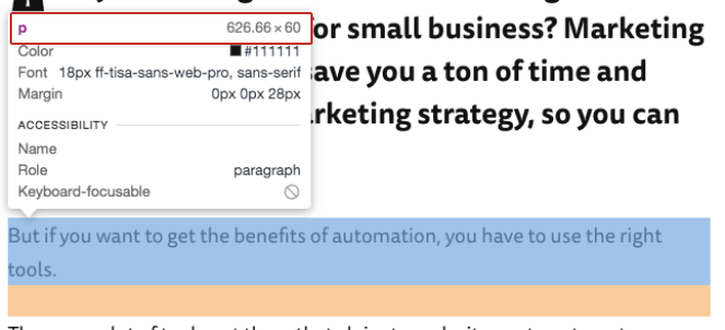 8.-content-width-box- - Blog Tyrant Next to p, you can see the width of your content width