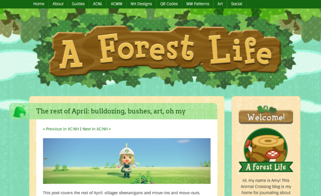a-forest-life-2 - Blog Tyrant wordpress blog layout and design
