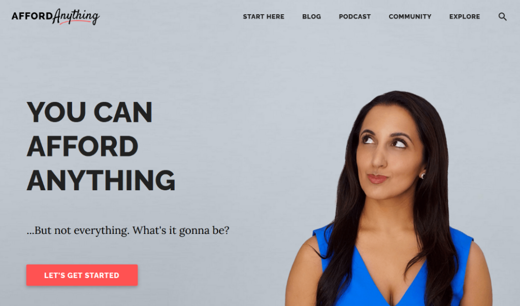 afford-anything - Blog Tyrant afford anything unique blog design example