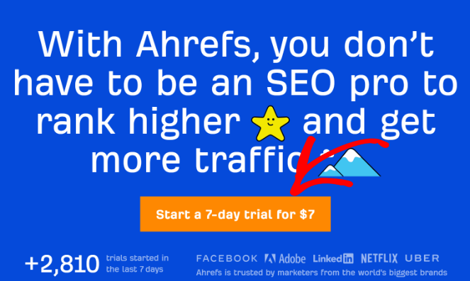 ahrefs-cta - Blog Tyrant CTA color placement