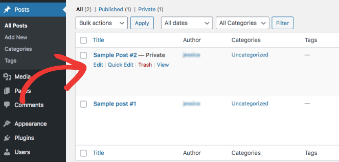 Blog-post-editing-page-_edit - Blog Tyrant Click on All posts and then edit