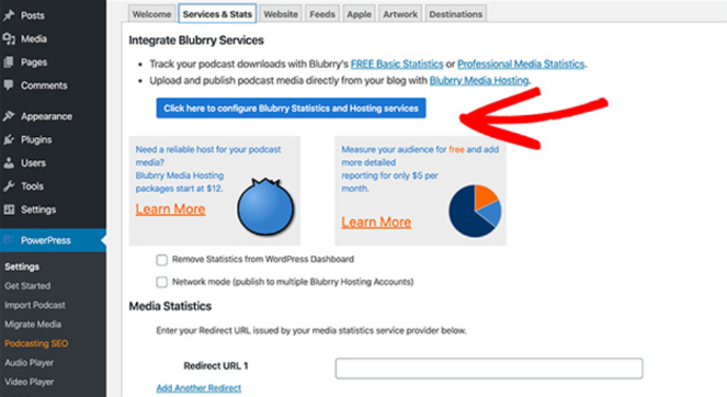 blubrry-configure - Blog Tyrant configure blubrry plugin