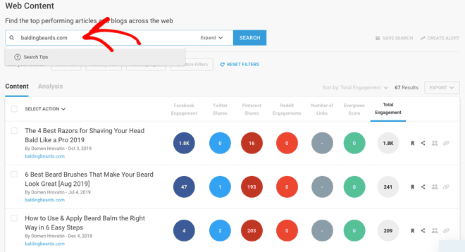 buzzsumo best content for balding beards - Blog Tyrant buzzsumo best content for balding beards