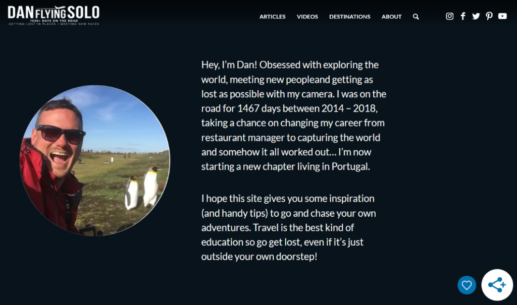 dan-flying-solo - Blog Tyrant unique blog design by dan flying solo