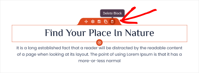 Delete block in WordPress template kit - Blog Tyrant delete blocks that you don't want