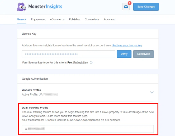 dual-tracking-profile-bt - Blog Tyrant universal analytics and google analytics 4 dual tracking monsterinsights