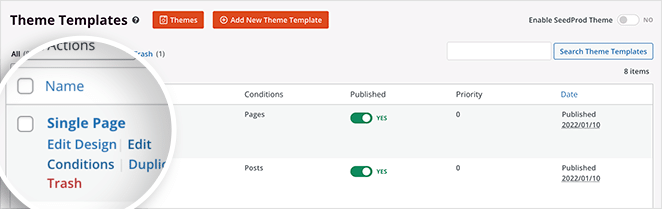 Edit SeedProd template - Blog Tyrant edit theme design