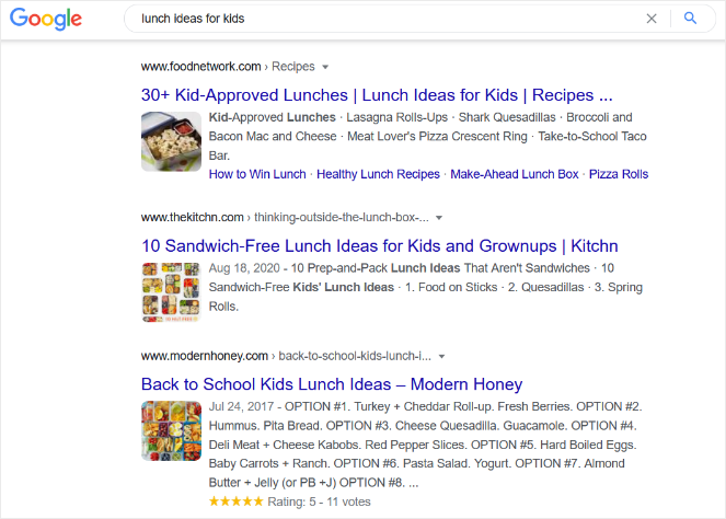 lunch-ideas - Blog Tyrant keywords and search results