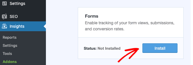 Install MonsterInsights Forms Addon - Blog Tyrant Install MonsterInsights Forms Addon