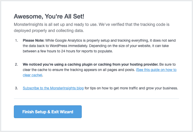 MonsterInsight Setup 9 - Blog Tyrant MonsterInsight Setup 9