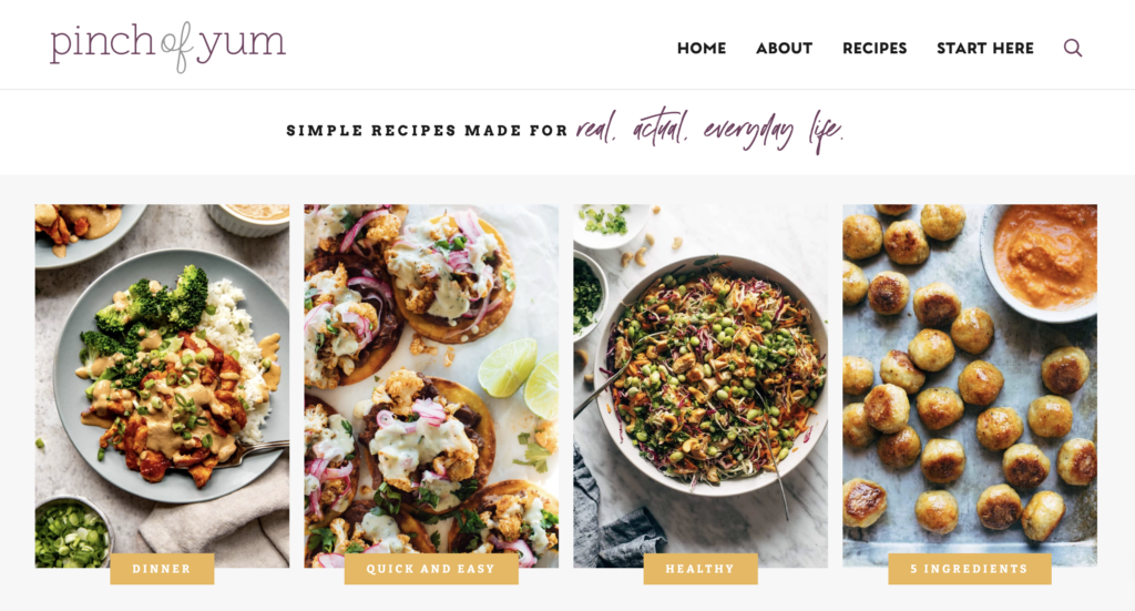 pinch of yum - best blog examples for a food blog - Blog Tyrant pinch of yum - best blog examples for a food blog.