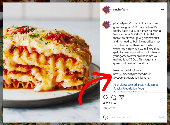 pinch-of-yum-instagram - Blog Tyrant what does a blogger do - self promotion on social media