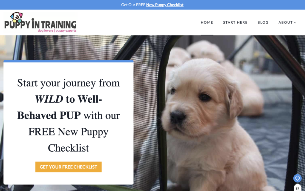 puppy-in-training-homepage - Blog Tyrant