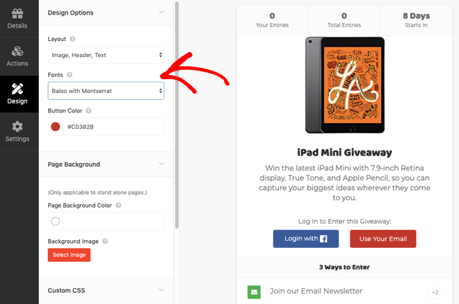 RafflePress giveaway design options - Blog Tyrant RafflePress giveaway design options