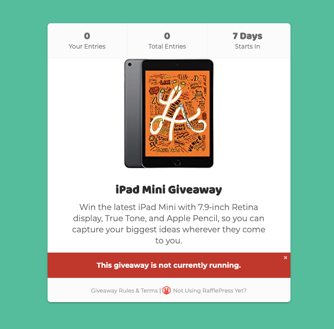 RafflePress Landing Page - Blog Tyrant RafflePress Landing Page