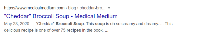 regular-recipe-search-result - Blog Tyrant plain google search result