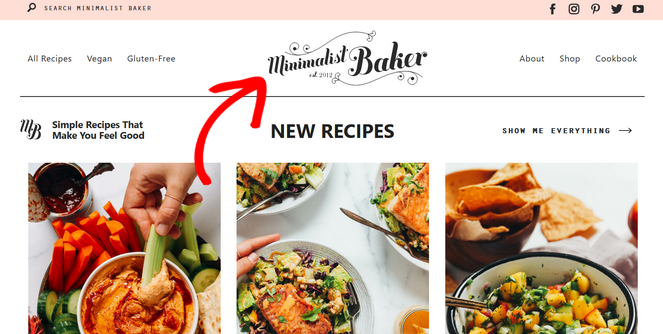 rsz_minimalist-baker-logo - Blog Tyrant create a beautiful blog logo like minimalist baker example