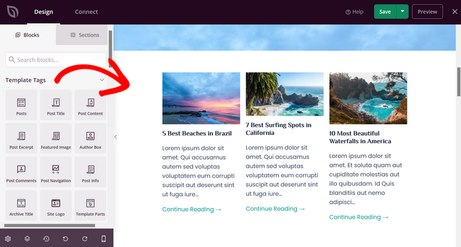Posts template tag in SeedProd - Blog Tyrant seedprod wordpress template tags