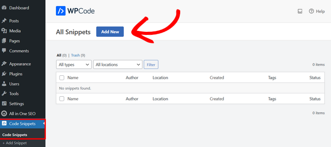 Add new code snippet in WPCode - Blog Tyrant Add new code snippet in WPCode