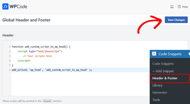 Adding code to the header or footer - Blog Tyrant Adding code to the header or footer