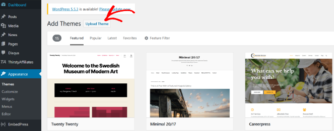 upload-theme - Blog Tyrant upload wordpress theme