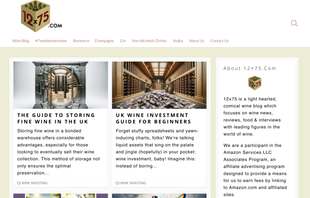 What Is a Blog Example 12x75 Wine Blog - Blog Tyrant What Is a Blog Example: 12x75 Wine Blog.