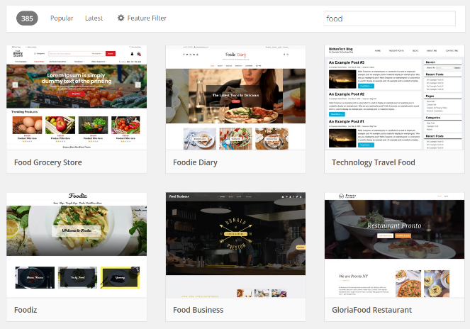 wordpress-food-themes - Blog Tyrant search for wordpress themes