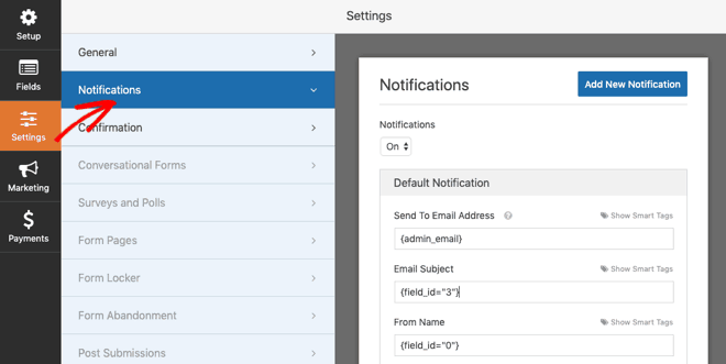 WPForms notifications - Blog Tyrant WPForms notifications
