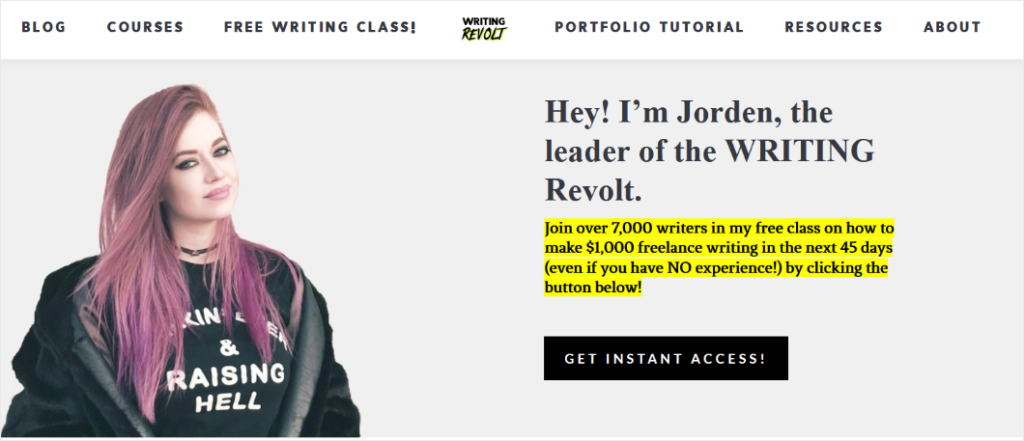 writing-revolt-blog - Blog Tyrant blog design by writing revolt