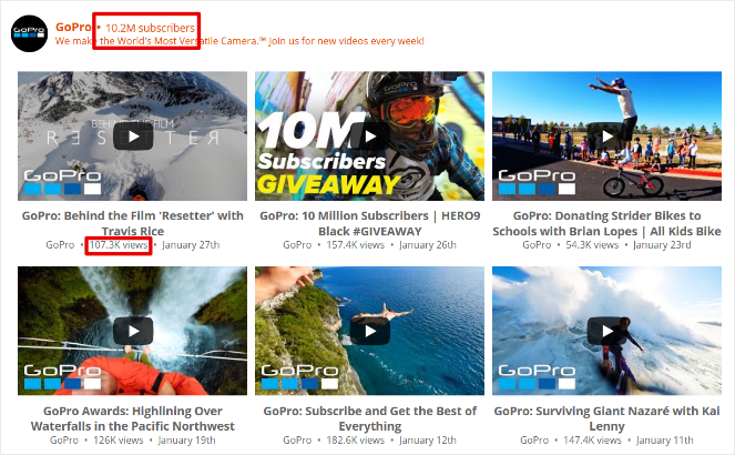 youtube-stats - Blog Tyrant display youtube subscribers and views using Smash Balloon plugin